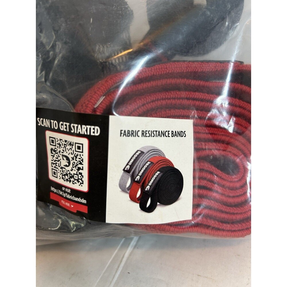 DMoose Fabric Resistance Bands Set 3 Booty Bands Door Anchor Gym New In Package - Picture 8 of 9